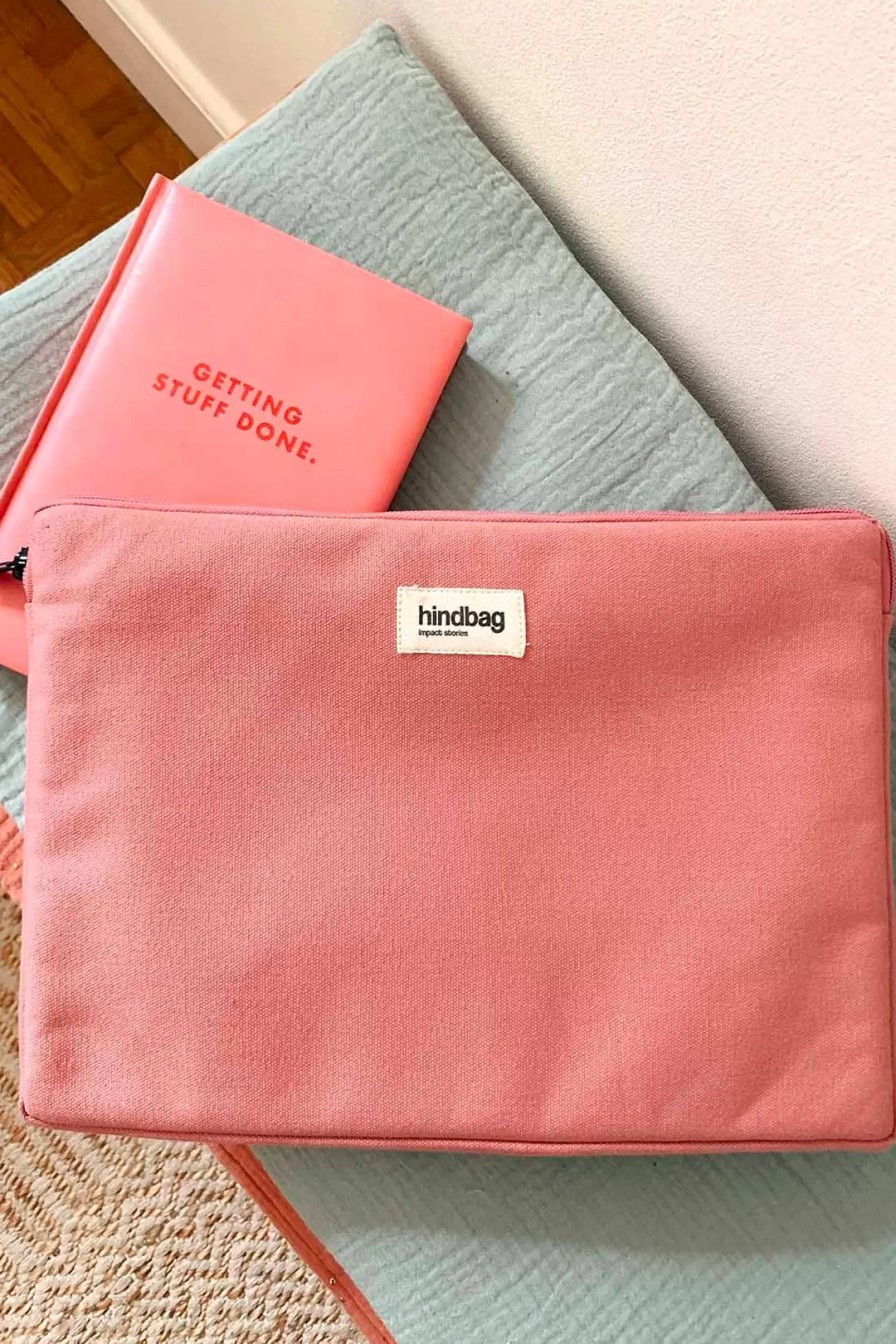 Hindbag Sleeve>Ava Rose Blush Laptop Case