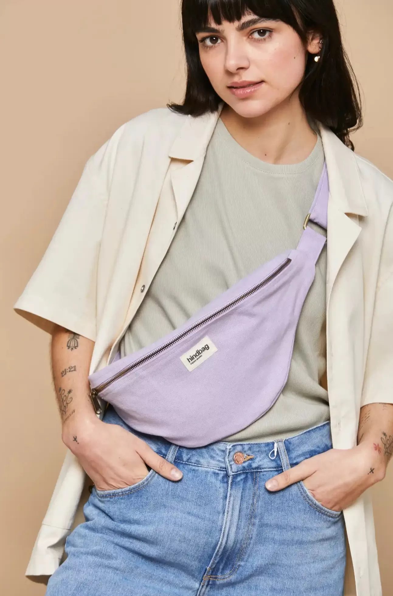 Hindbag Fanny Pack>Belt Bag L Sasha Lilac