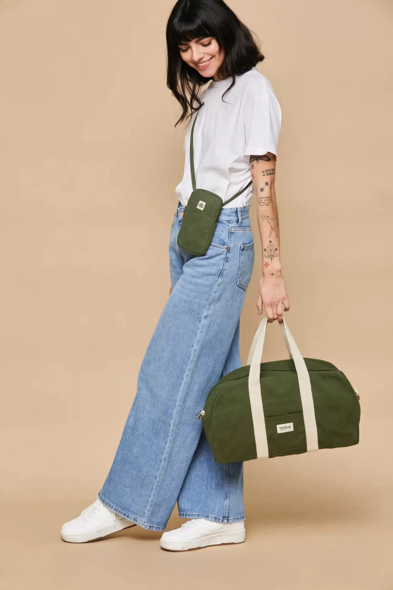 Hindbag Weekend Bag>Bowling Bag Charlie Olive