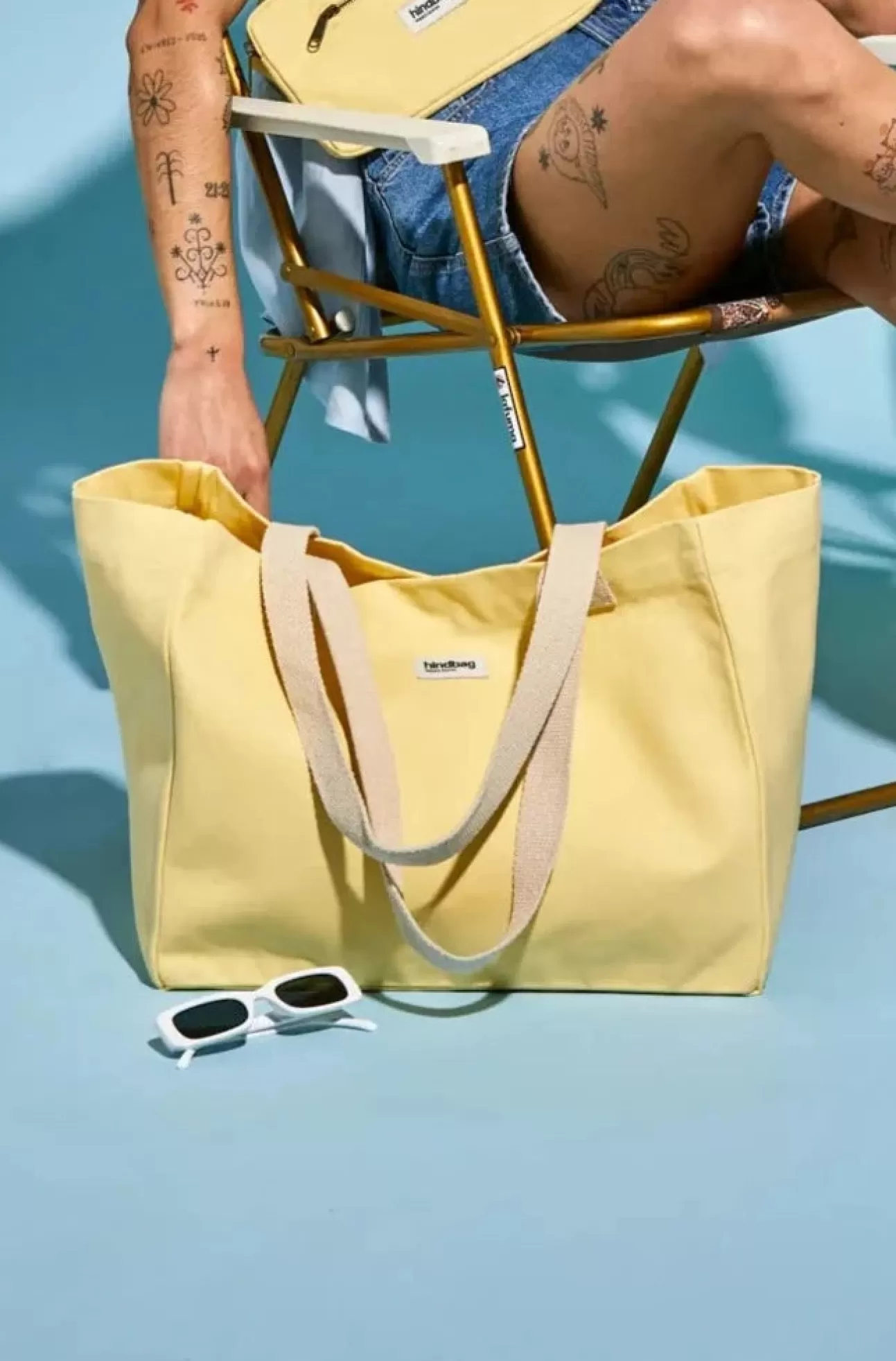 Hindbag Tote Bag>Claude Frosted Lemon Tote Bag