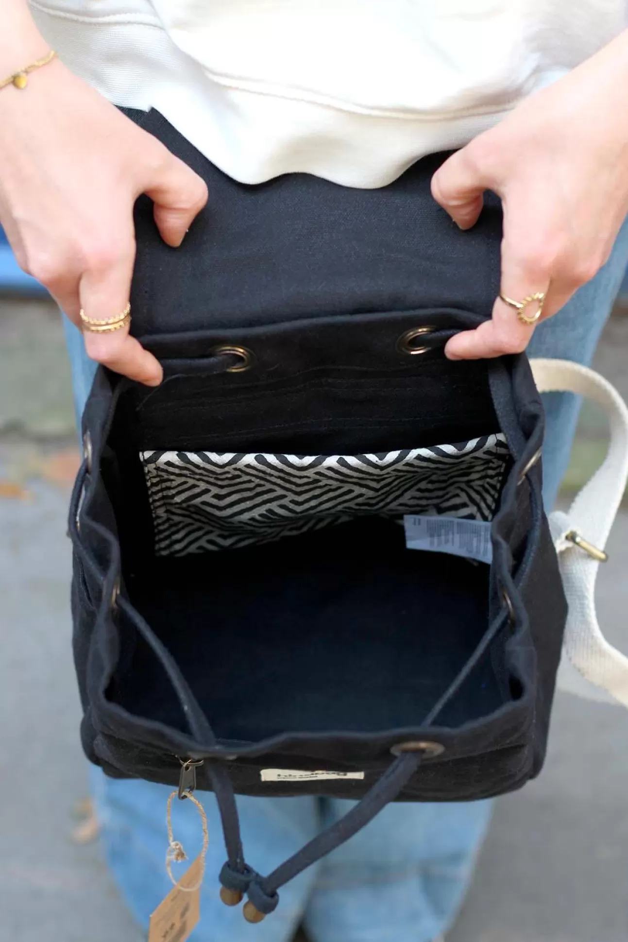 Hindbag Backpack>Eliot Mini Backpack Black