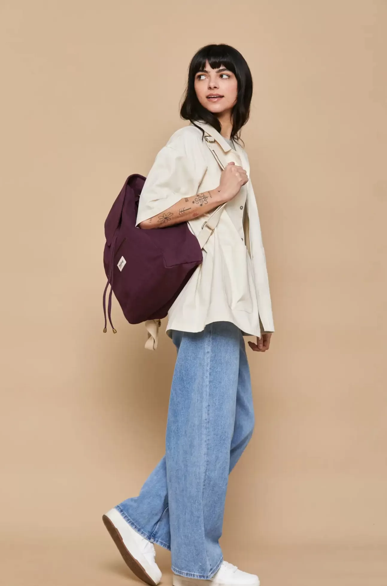 Hindbag Backpack>Eliot Plum Backpack