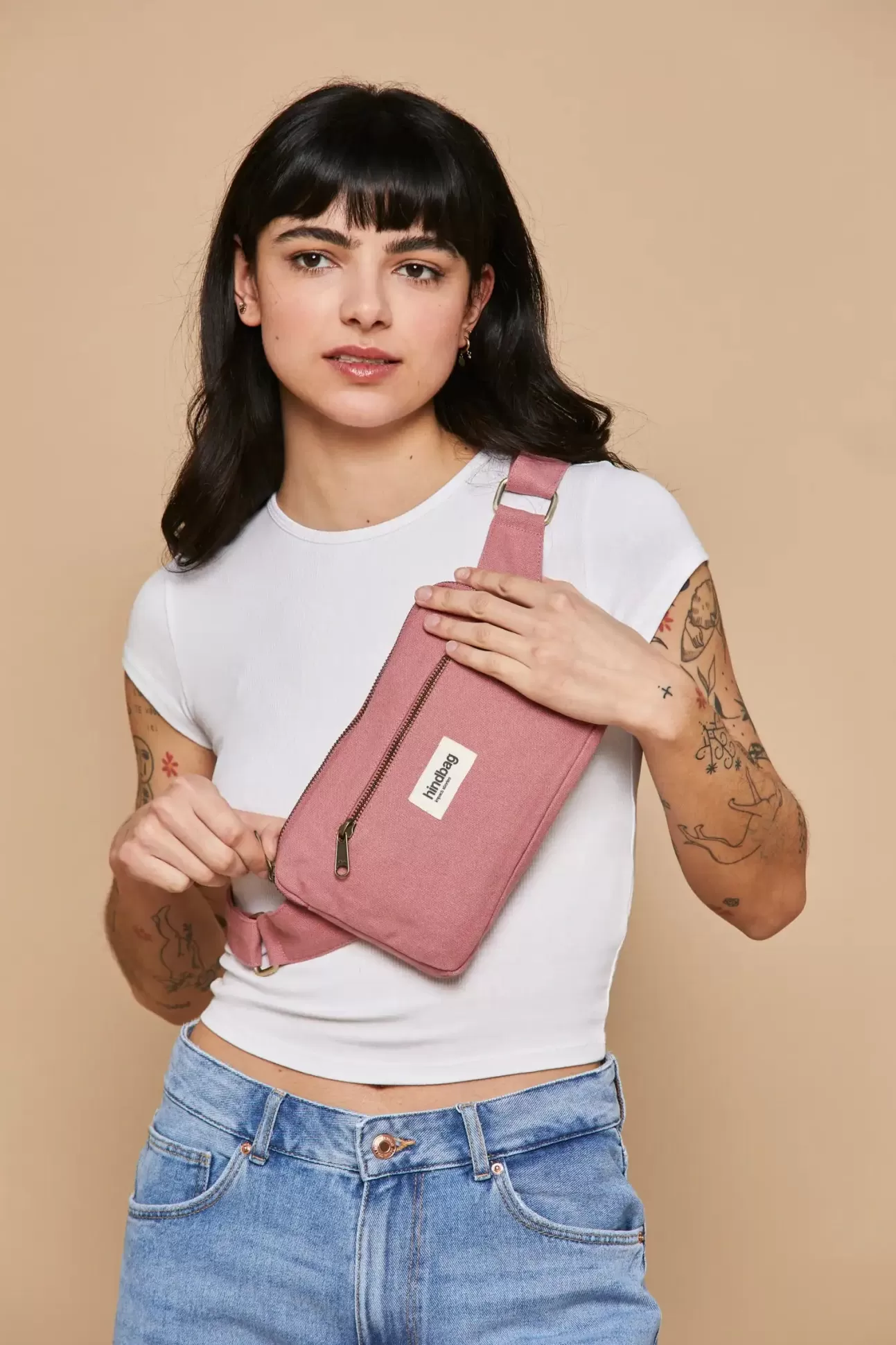 Hindbag Fanny Pack>Harry Blush Belt Bag