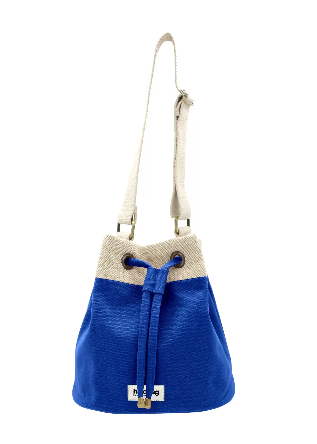 Hindbag Handbag>Julie Bucket Bag Electric Blue