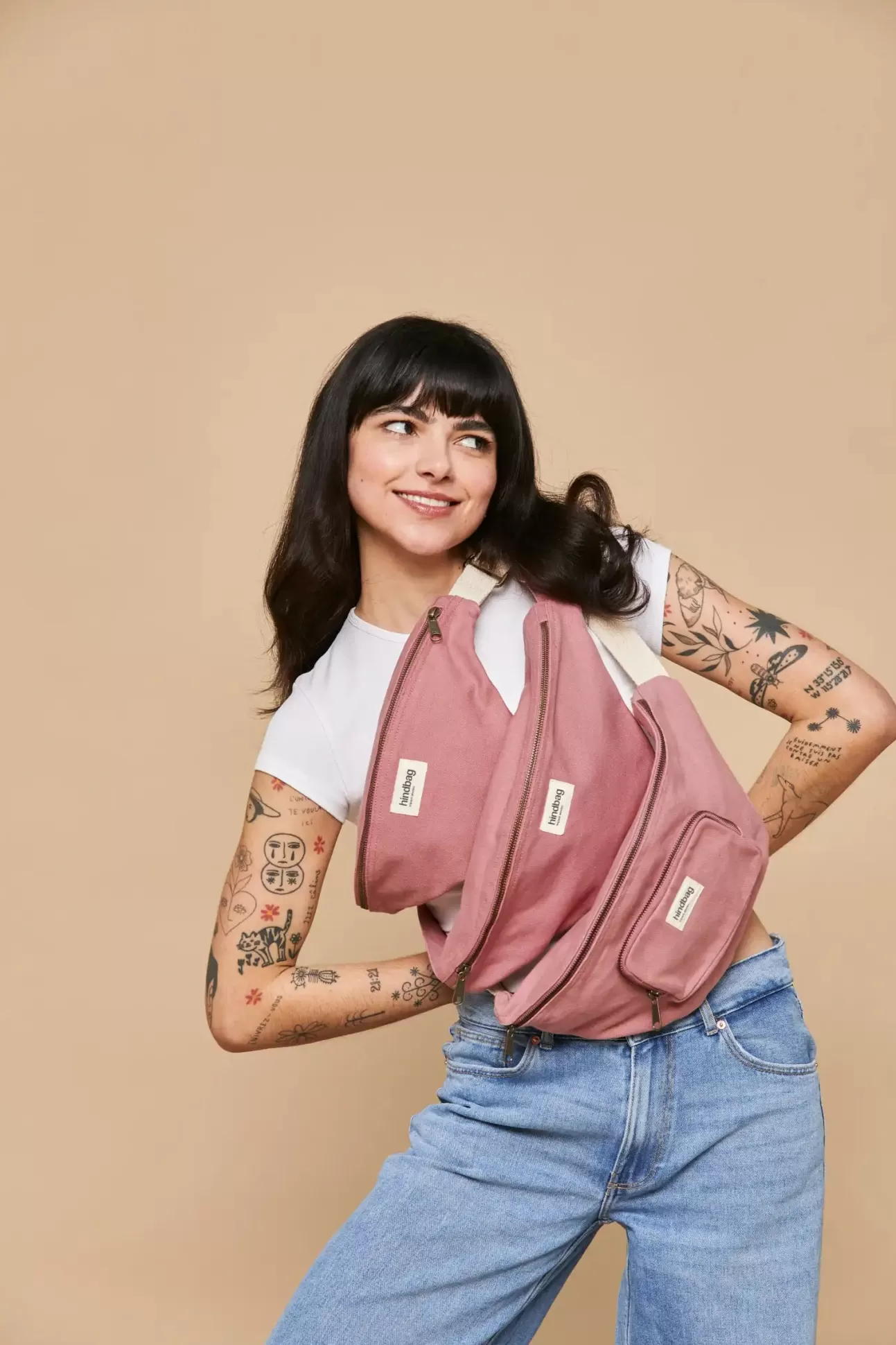 Hindbag Fanny Pack>L Sasha Belt Bag Blush Pink