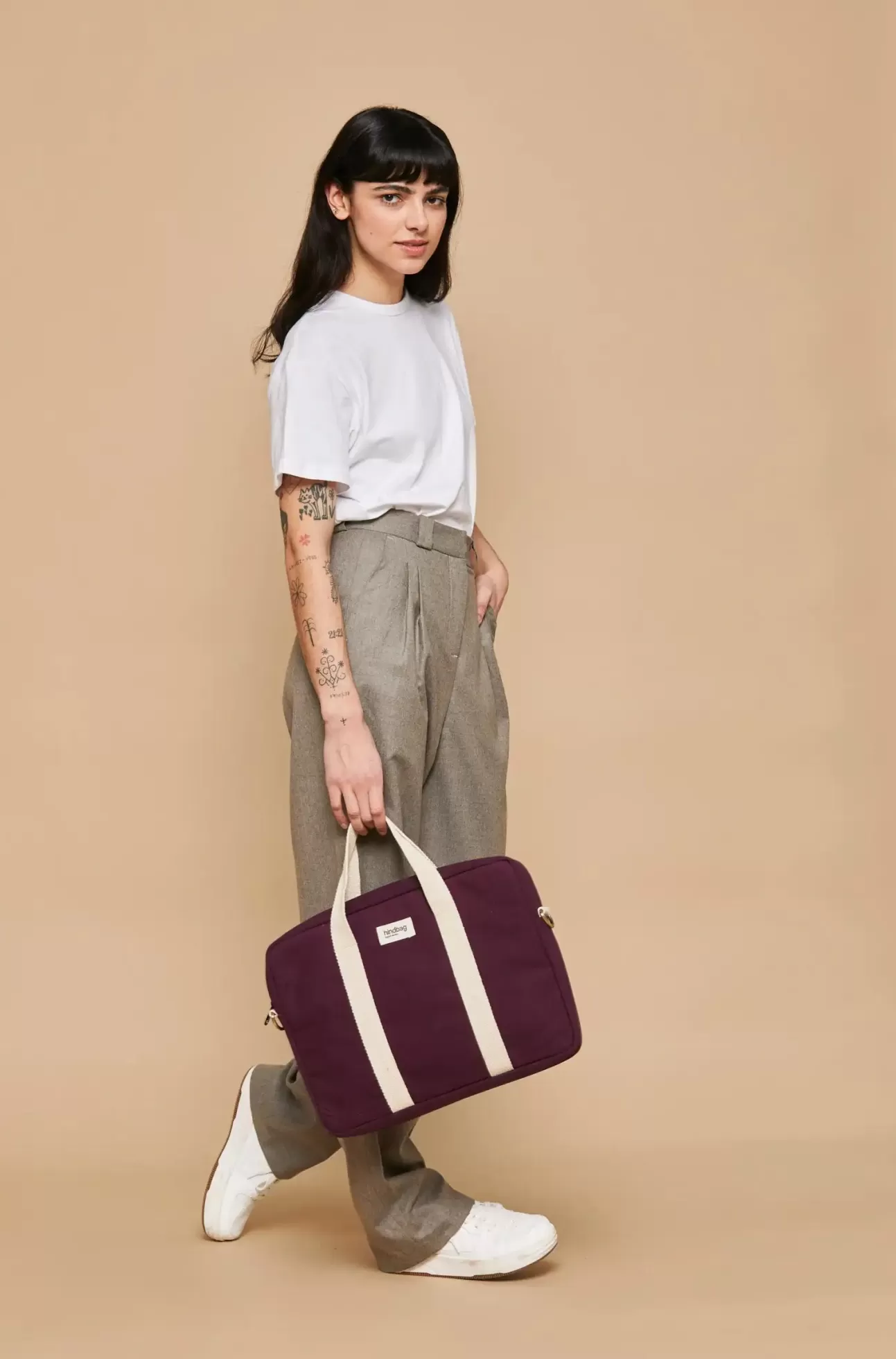 Hindbag Computer Bag>Laptop Bag Stone Plum