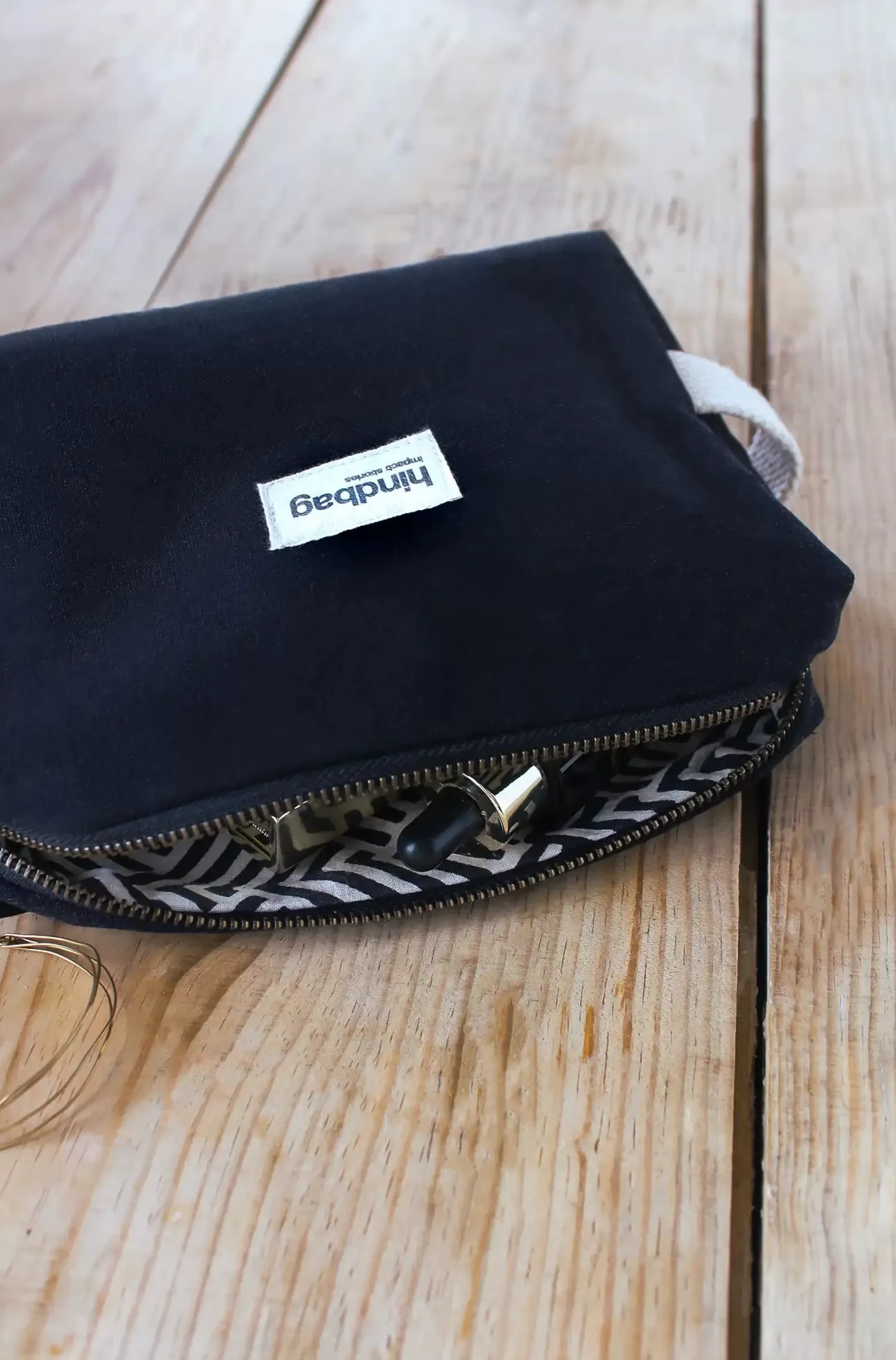 Hindbag Toiletry Bag>Leon Black Toiletry Bag