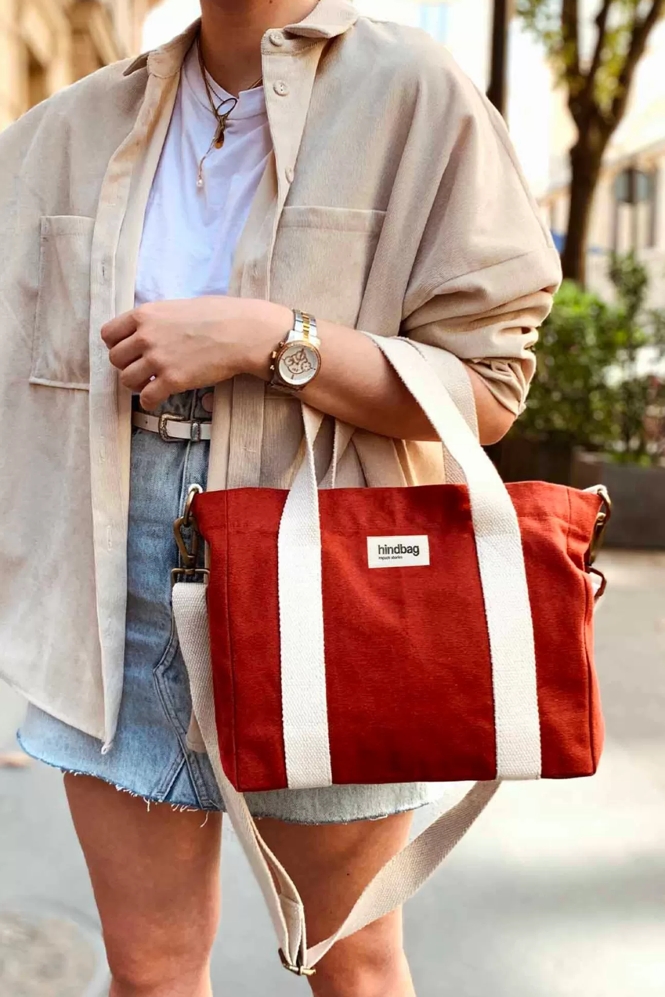 Hindbag Handbag>Louise Terracotta Handbag