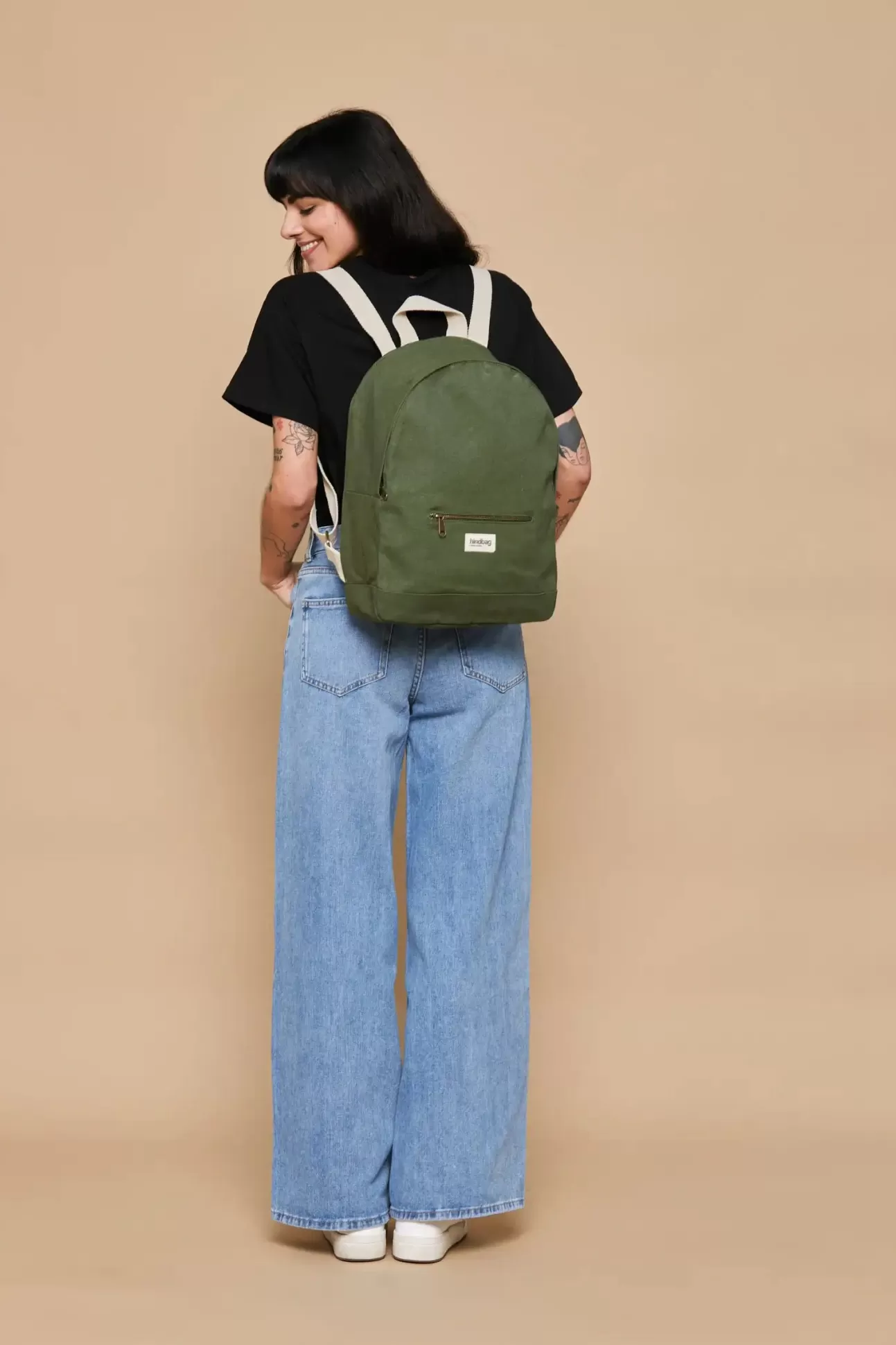 Hindbag Backpack>Lucien Olive Backpack