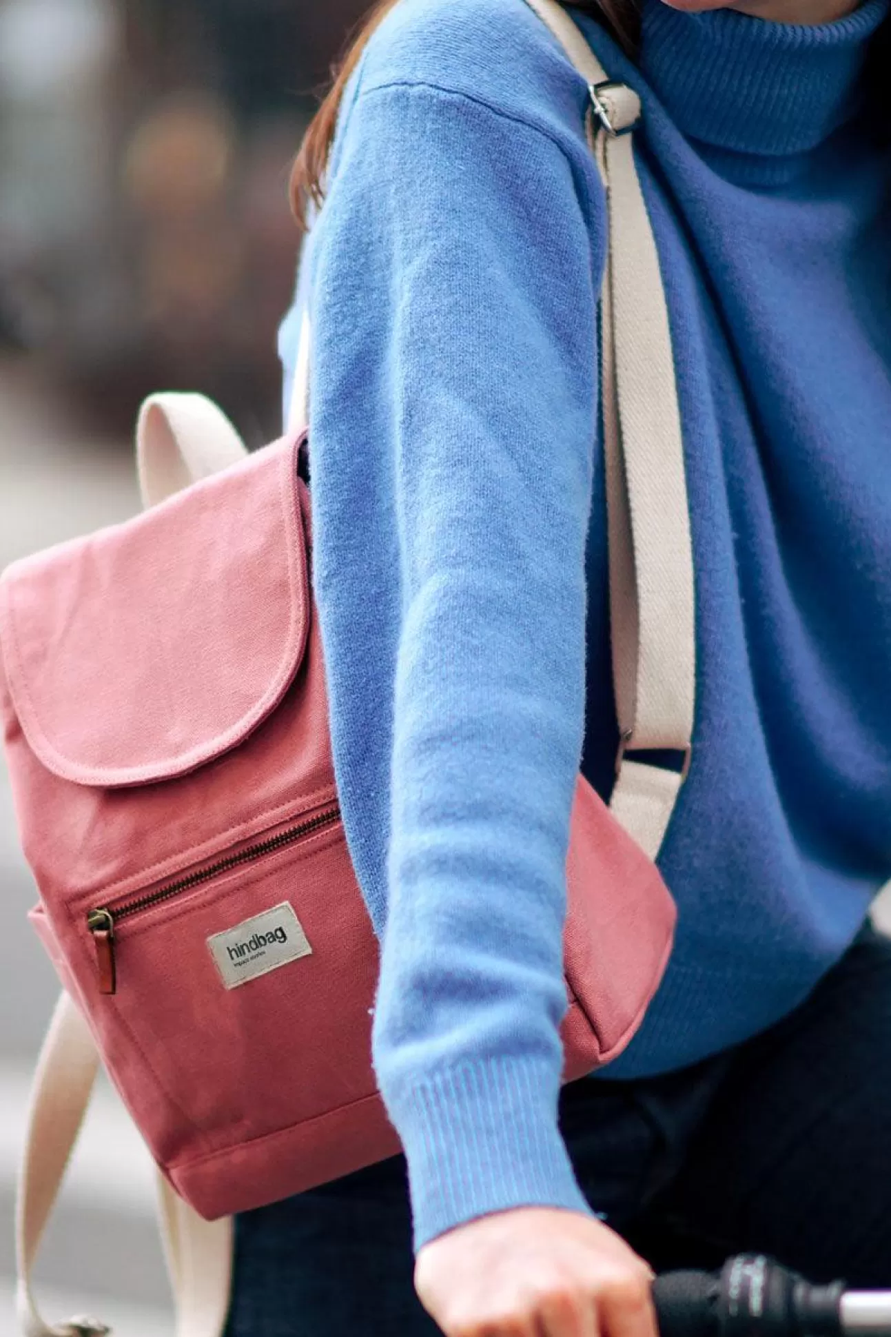 Hindbag Backpack>Mini Backpack Eliot Rose Blush