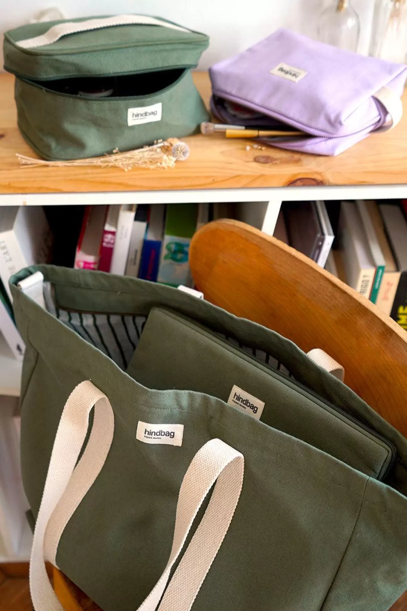 Hindbag Tote Bag>Olive Jean Bag