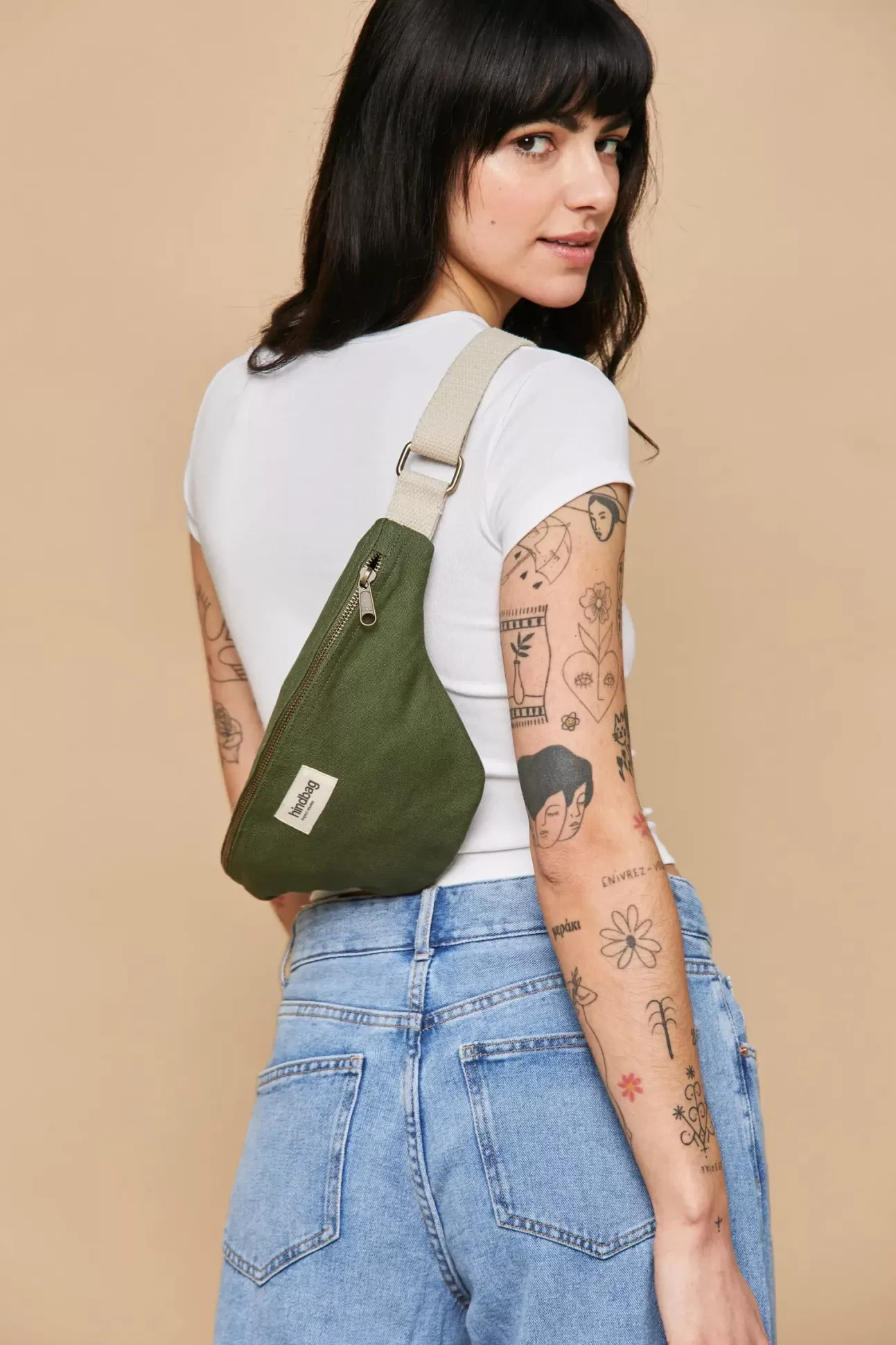 Hindbag Fanny Pack>Olivia Olive Belt Bag