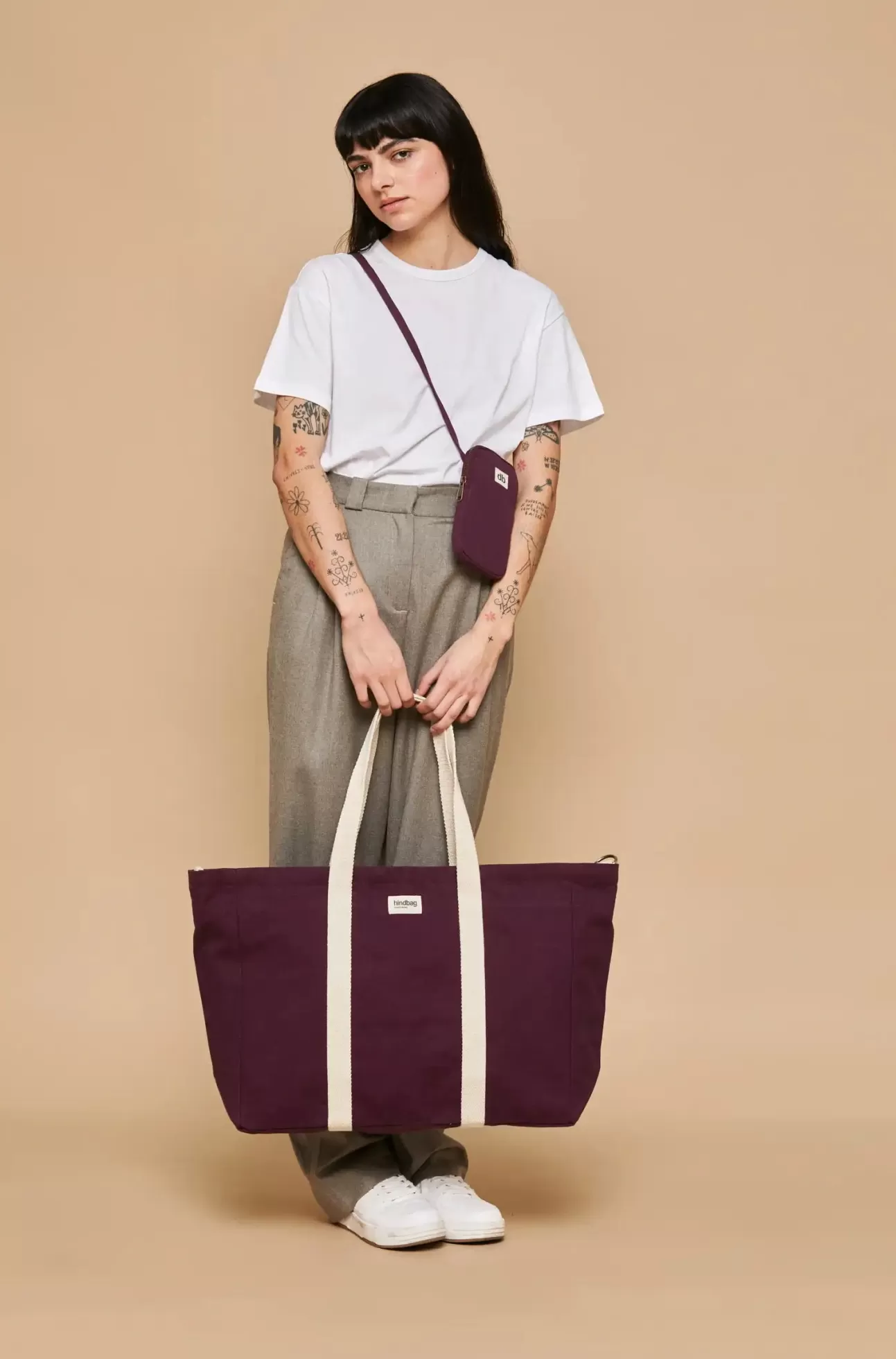 Hindbag Tote Bag>Plum Jean Bag