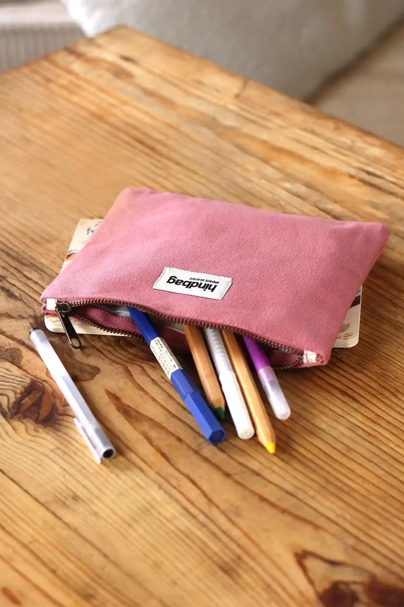 Hindbag Pouch>Pouch Lou Pink Blush