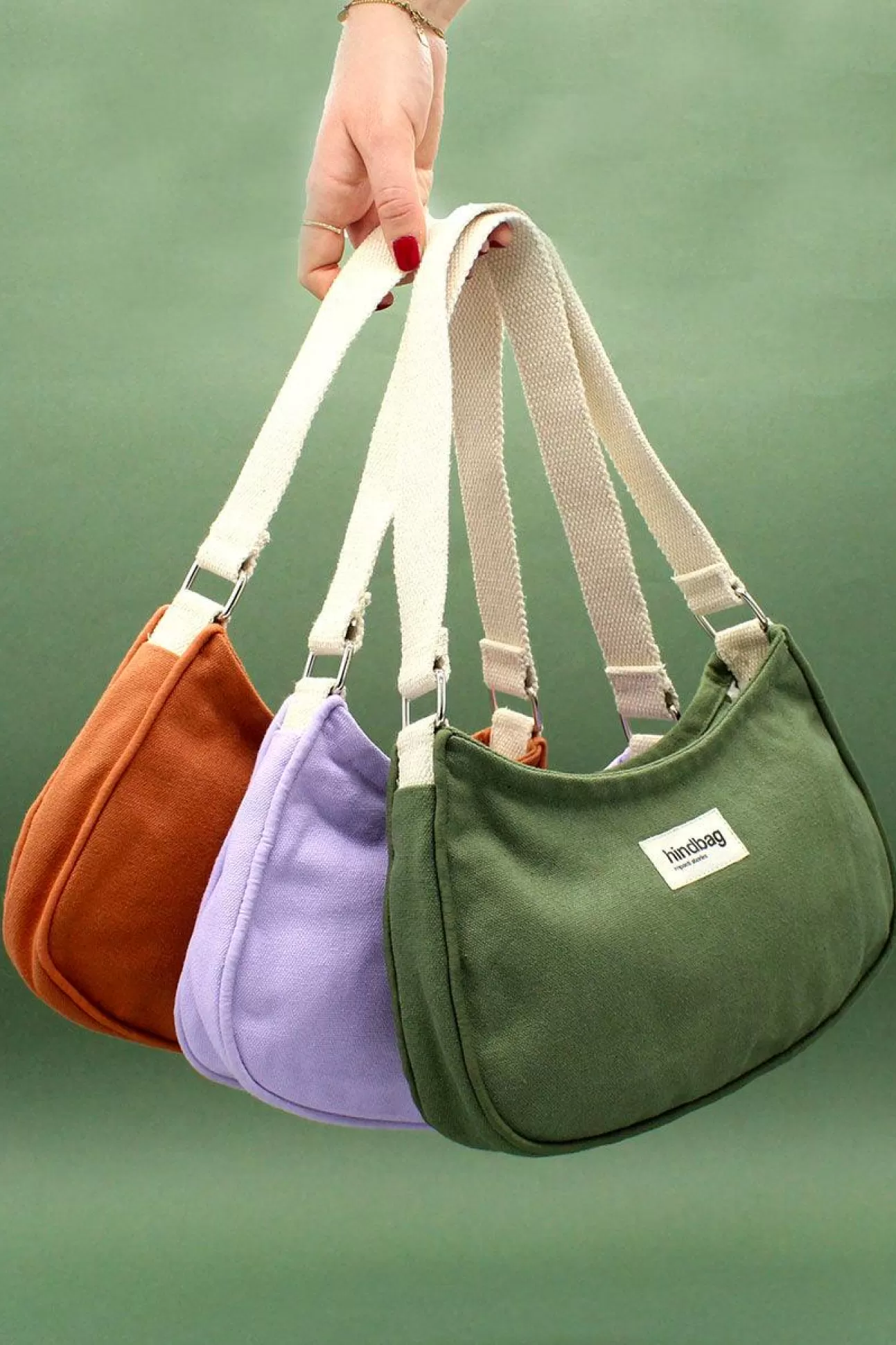 Hindbag Handbag>Romy Sienna Baguette Bag