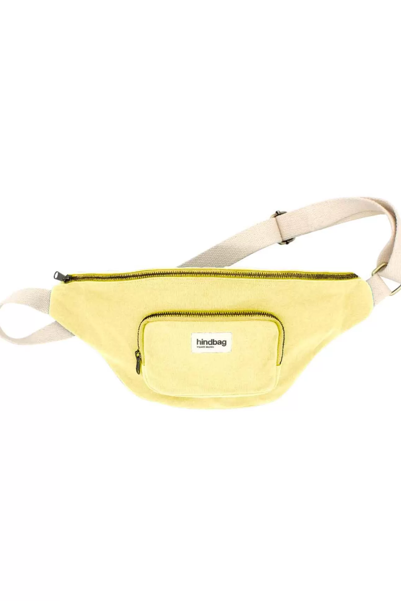 Hindbag Fanny Pack>Sofia Frosted Lemon Xl Belt Bag